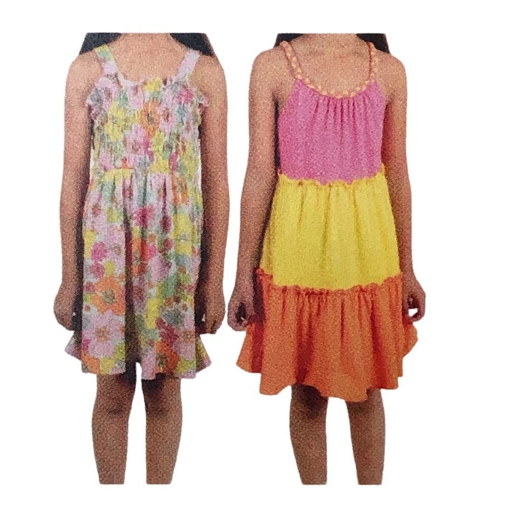 Zunie Girls 2 pack Girl's Easy‎ Pullover Sleeveless Soft Knit Dresses 6/6X NWT